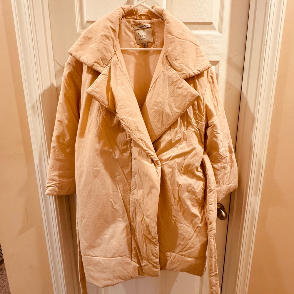 SOLD///Target Oversized Beige Pink Jacket